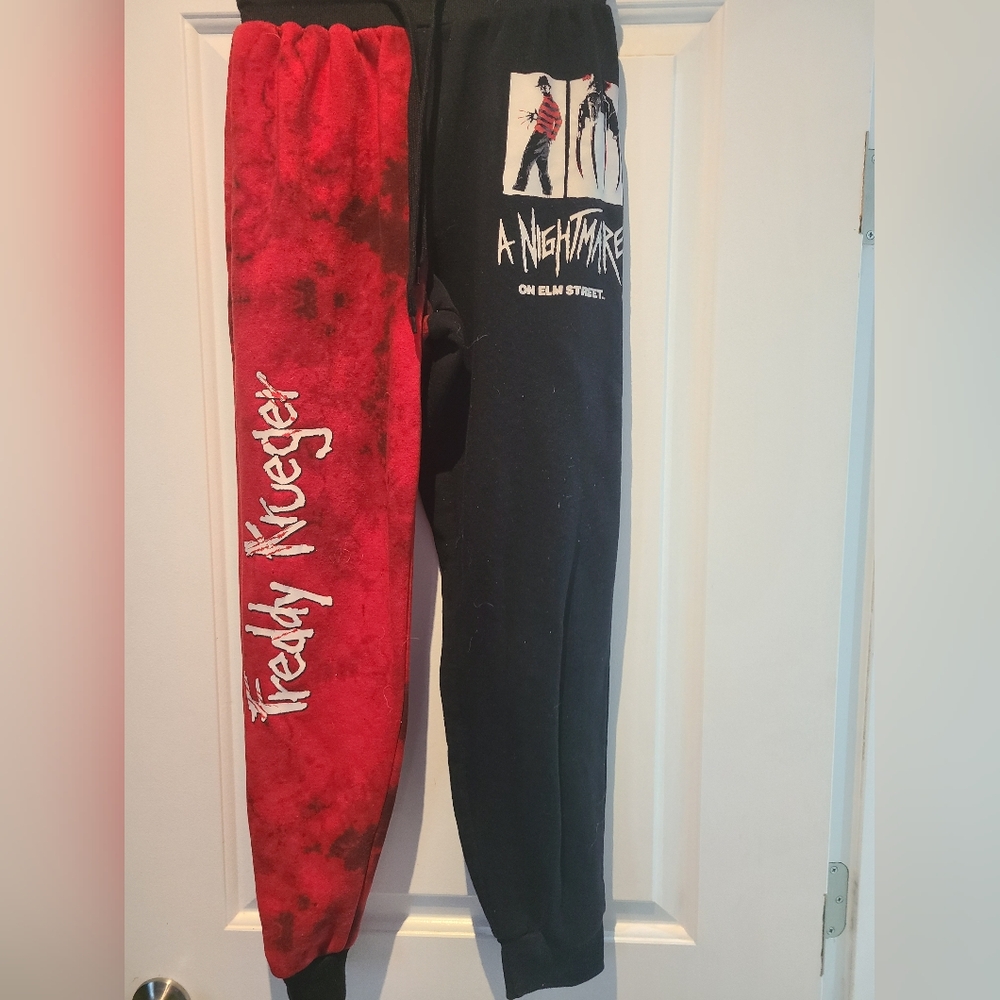 Freddy Krueger Red and Black Joggers
